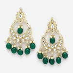Gold-Plated Teardrop Shaped Chandbalis Earring